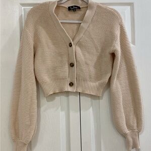 Lulu's Cream Knit Sweater